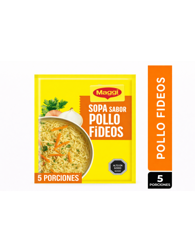 Maggi Sopa Sabor Pollo con Fideos – 5 Porciones