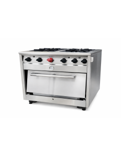 Cocina Industrial 4 Platos 18 cm con Horno Cousiño CA4
