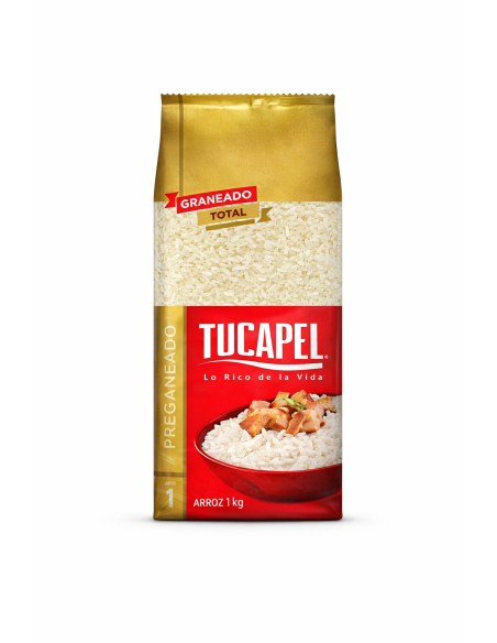 Arroz Tucapel Pregraneado Total – Bolsa 1 Kg